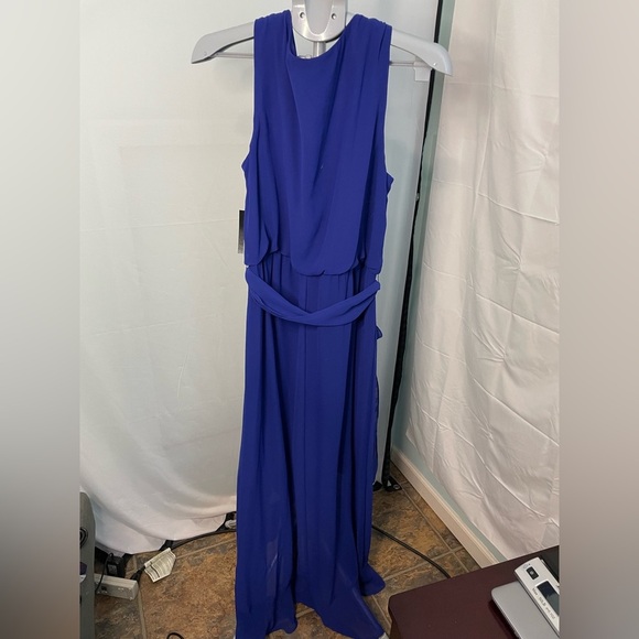 SLNY NWT royal blue maxi dress size 14 - Picture 8 of 8